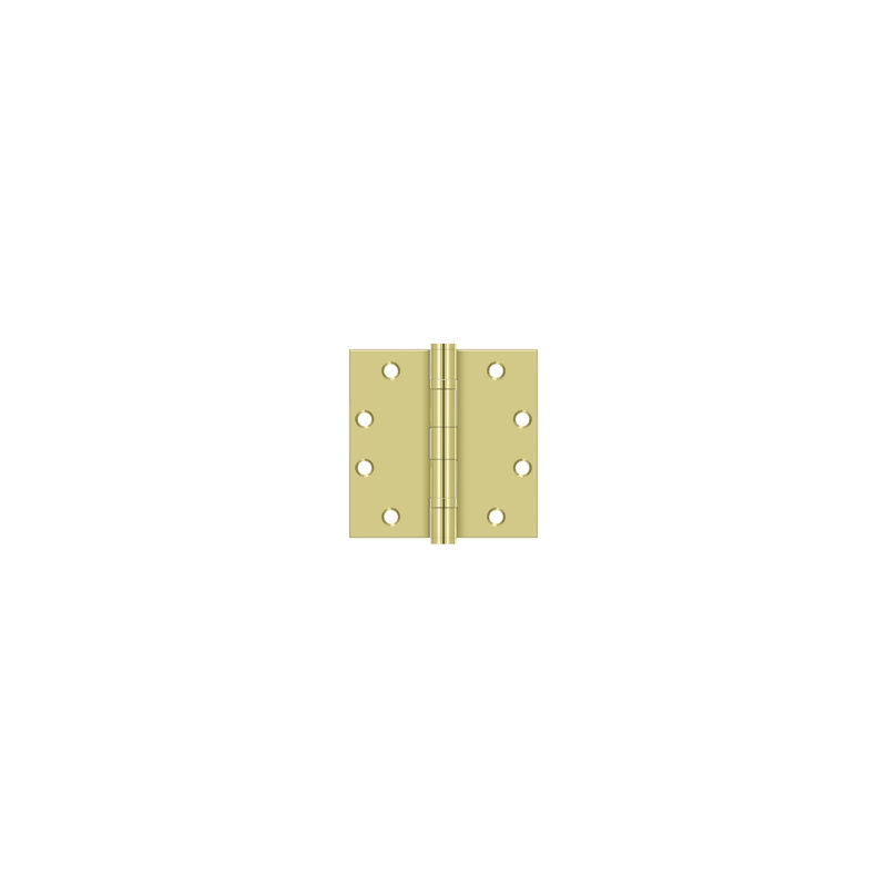 102'' x 102'' Steel Butt Bearing Hinge, Polished Brass