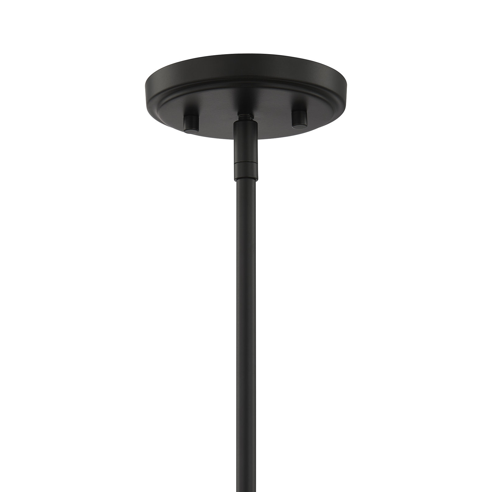 Breena Dimmable Single Light Pendant, Matte Black, White