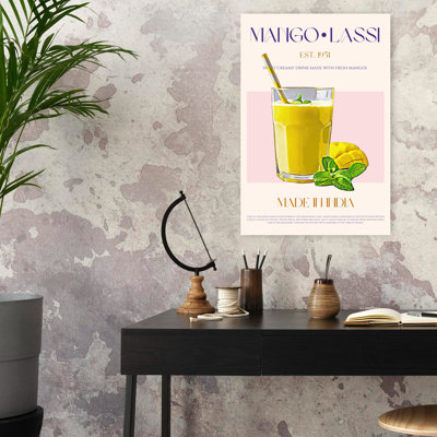 Art mural rafraîchissant «Mango Lassi»