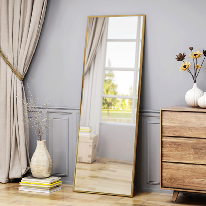 Rectangular Mirror With Stainless Steel Frame