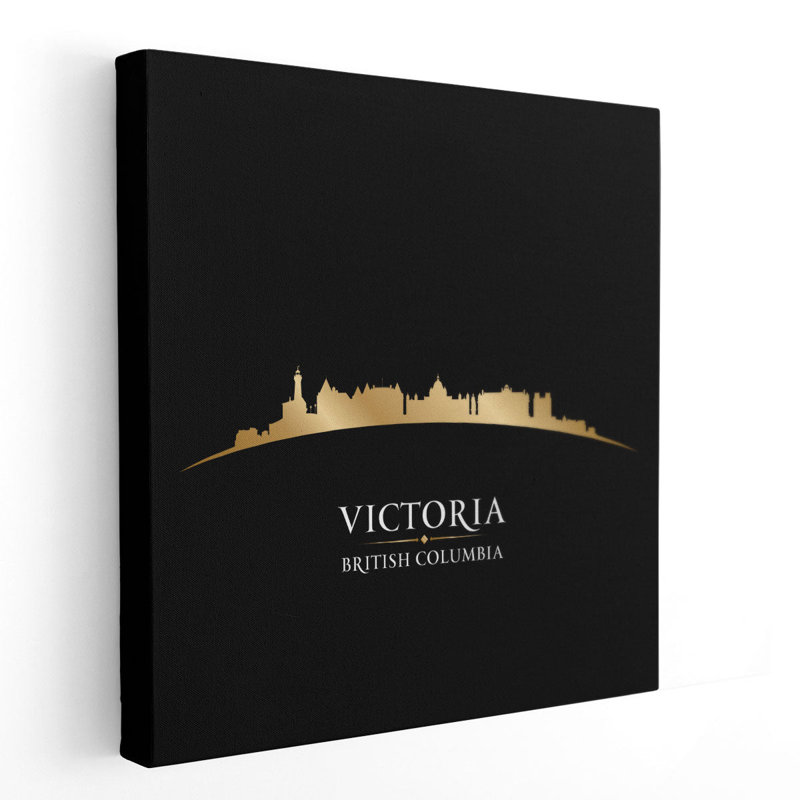 «Victoria British Columbia, City Skyline», reproduction d'art sur toile, H 40 po x l 40 po