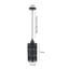 Hathorn 1 - Light Black Cylinder Pendant