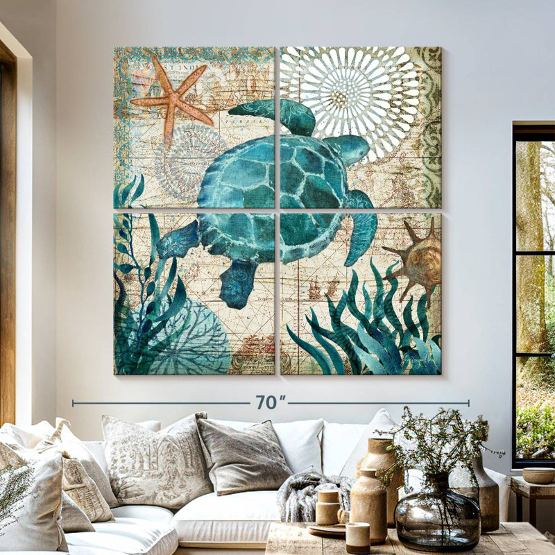 Brampt Monterey Bay Turtle, 57" H x 57" W