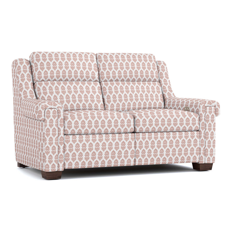 Chester Upholstered 67'' Reclining Loveseat, Perigold Francine Dusty Rose