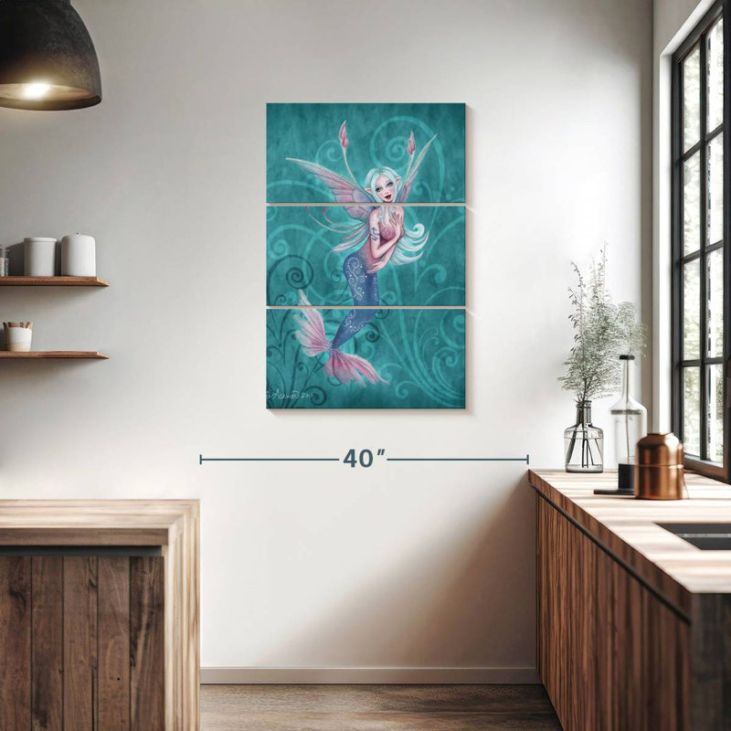 Fée Kelan Sprite corail, H 38 po x l 24 po