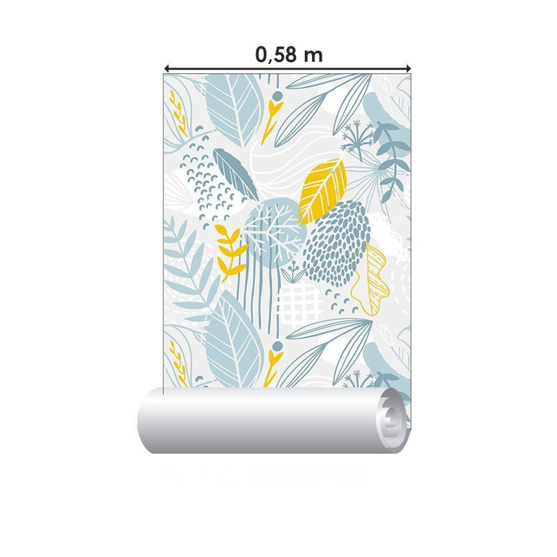 Rouleau de papier peint adhésif lisse L 126 po x l 24 po Selig