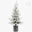 Arbre de Noël illuminé 2 pi avec base en pot, 30 lumières DEL blanc chaud, 189 branches en PE + PVC, 3 pommes de pin, petit plateau de table / entrée / décoration intérieure-406000833