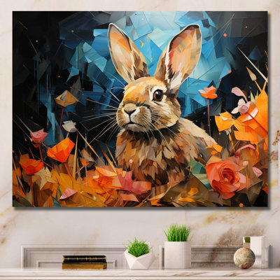 " Rabbit Energetic Hopper Collage I "