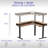 VIVO 2-Tier Electric 63" x 55" Corner Desk, DESK-E3CVB Series-83830743