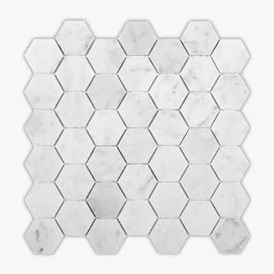 Carreau de mosaïque en marbre 2 po x 2 po