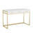 Martha Stewart Ollie 3 Drawer Home Office Desk with Metal Frame and Hardware-90847902