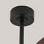 52 Inch Modern Black Ceiling Fan with Light, 3 ABS Blades Remote Control Reversible DC Motor, Dimmable LED Ceiling Fan for Living Room & Bedroom