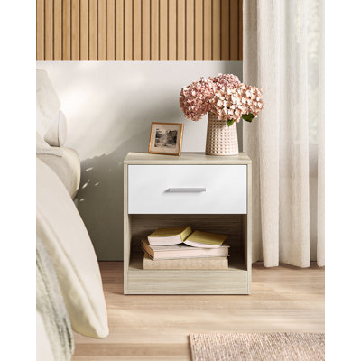 Maxxen 39cm W Manufactured Wood Bedside Table