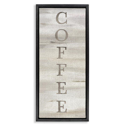 «Rustic Vertical Coffee», art mural encadré par Yass Naffas Designs