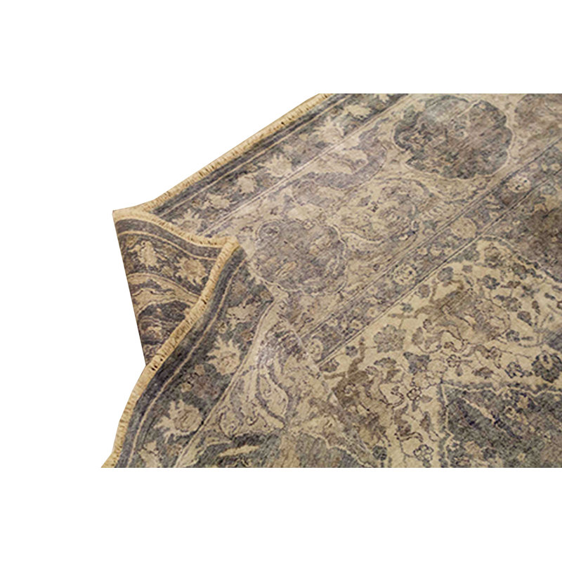 Hand-Knotted High-Quality Beige Area Rug