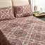 Drap-housse floral en microfibre / polyester-1717955742