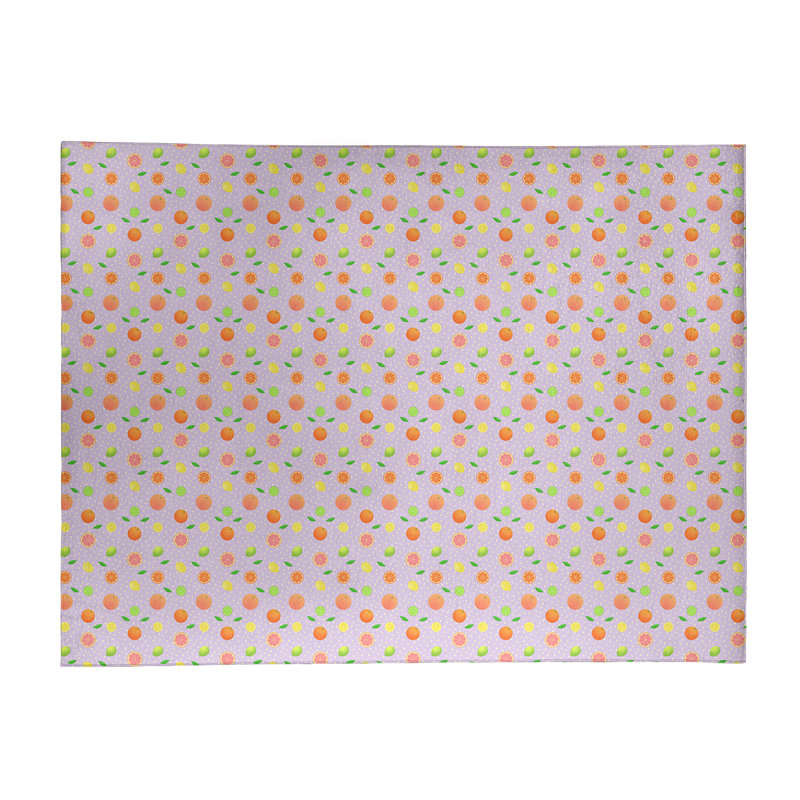 Tapis de fruits mauves agrumes, Rectangle 9 pi x 12 pi