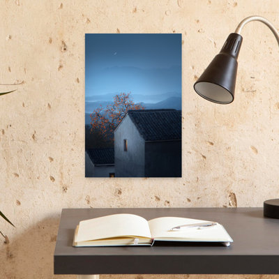 Art mural contemporain abstrait nuit
