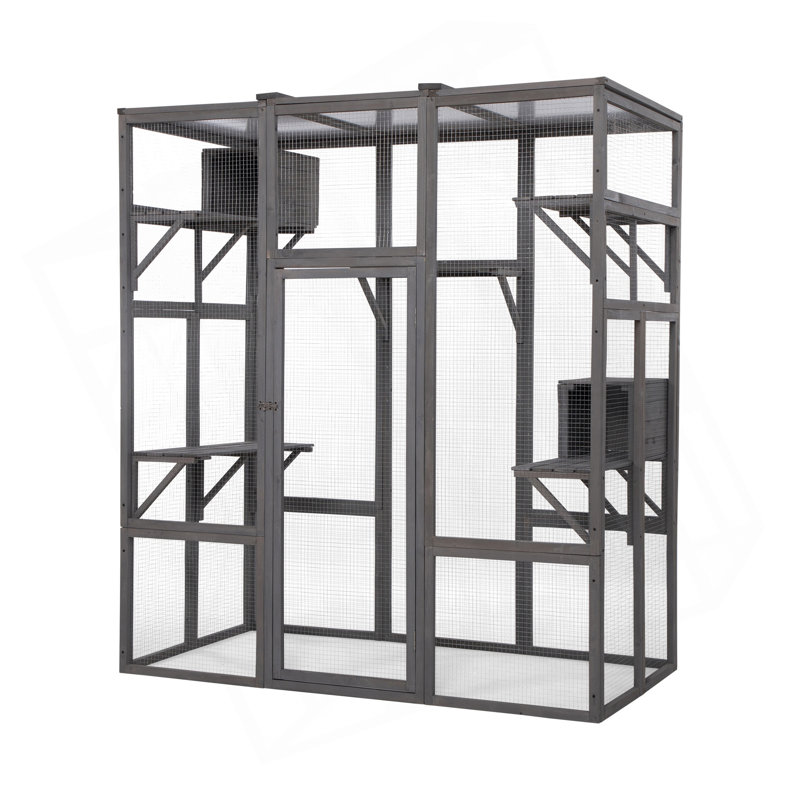 Extra Large Cat Cage - Gray