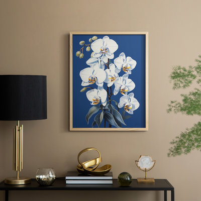 Reproduction encadrée FLORAL Series CLXV III - bois massif