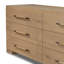 Eden 6 Drawer Dresser-Aged Smoked Oak