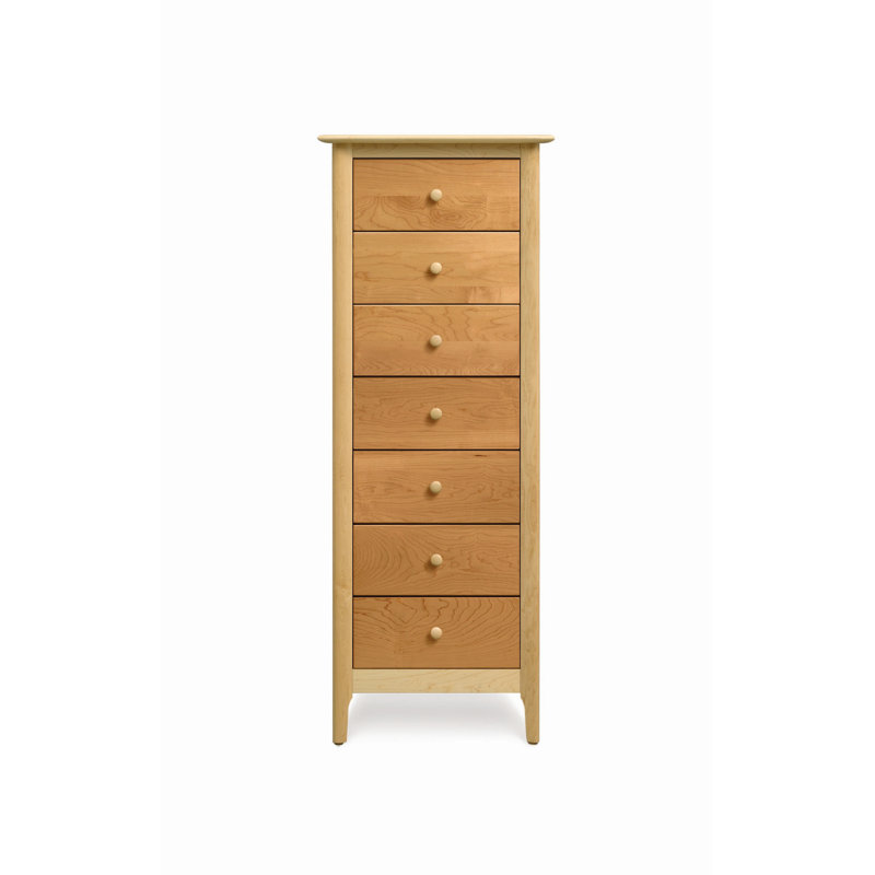 Sarah 7 - Drawer Solid Wood Dresser, Maple and Cherry
