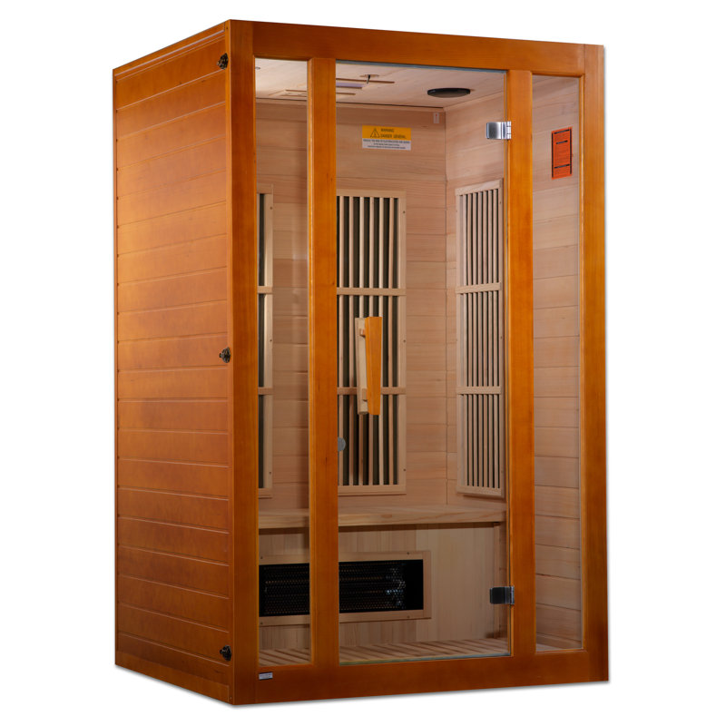 Dynamic Saunas Maxxus 2 - Person FAR Infrared Sauna in Hemlock