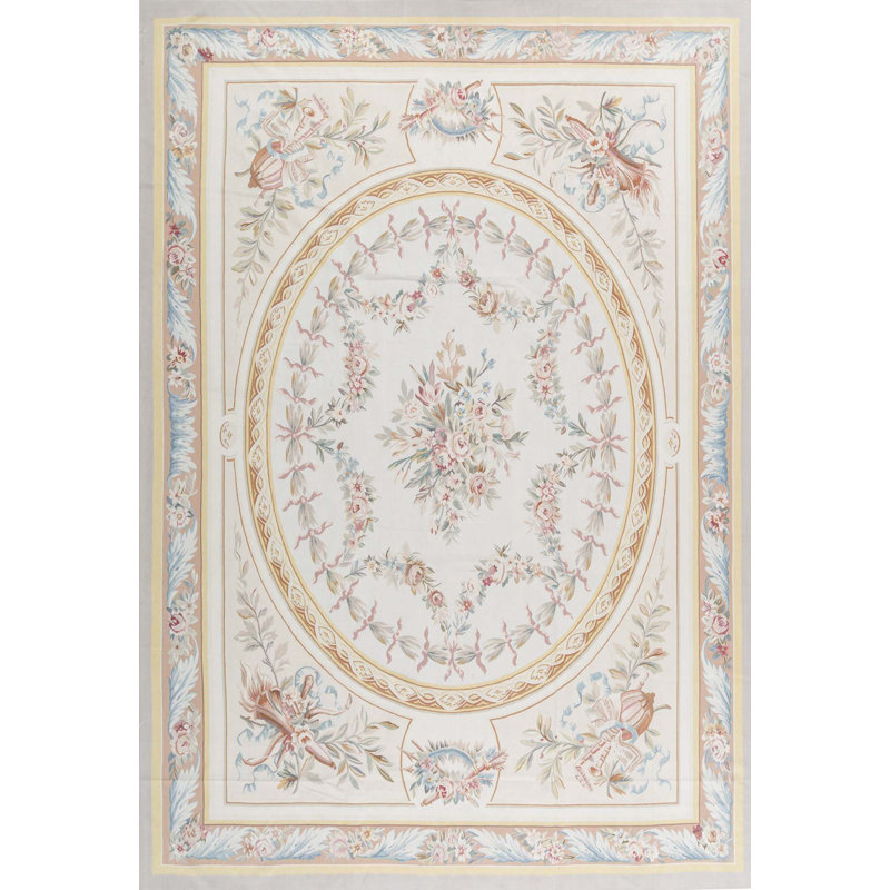Hand-Knotted High-Quality Beige and Brown Area Rug