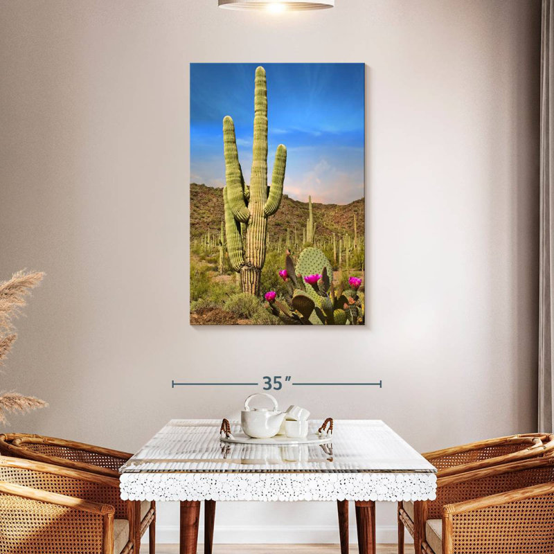 Harnek Saguaro et figuier de Barbarie cactus, H 45 po x l 30 po