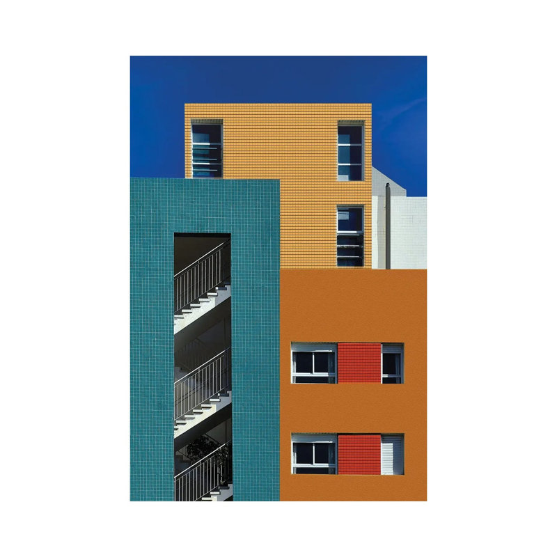 Colorful Urban Textures by Arnon Orbach - Wrapped Canvas Print
