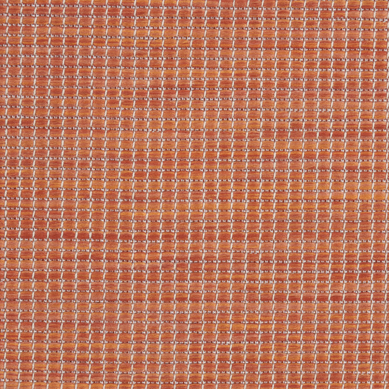Lillehammer Solid Indoor/Outdoor Area Rug, Rectangle 4' x 6', Terracotta