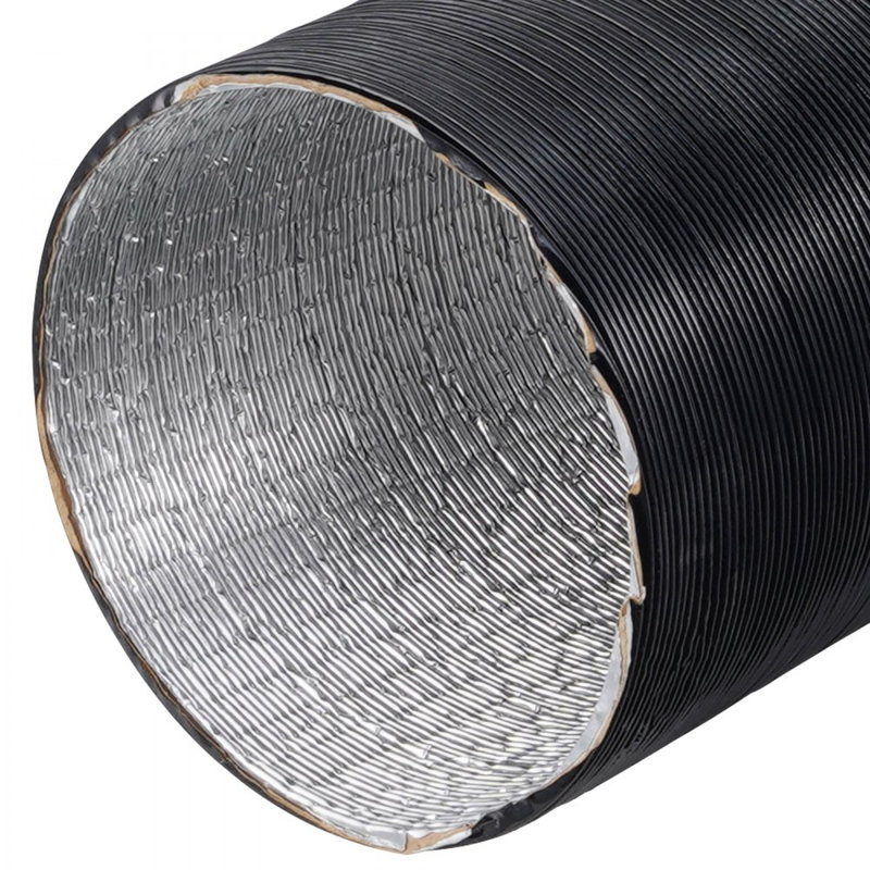 Diesel Heater Pipe Ducting Set, 3" Extendable Air Duct Hose, 1" Stainless Steel Exhaust Pipe, 2 Air Vents, Tee Air Outlet Connector and Hose Clamps, for 2KW/5KW/8KW Diesel Parking Heaters