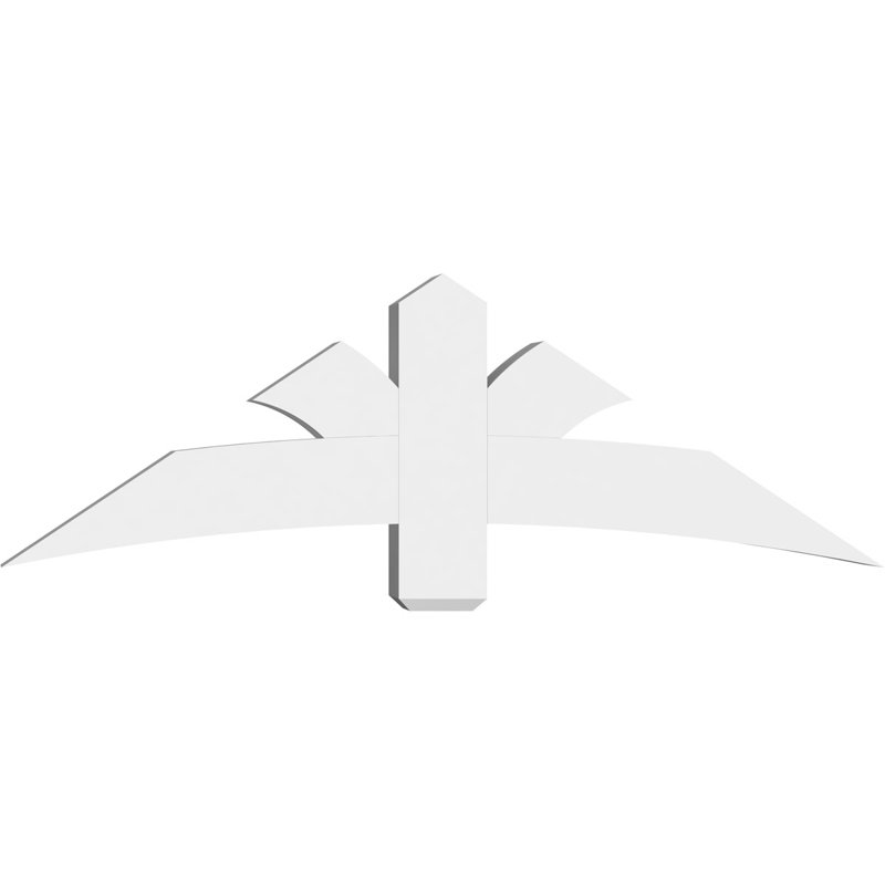 Support pour pignon Davenport, H 20 po x l 60 po (pas: 8/12), P 6 po x F 6 po, PVC
