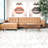 2 - Piece Leather Sectional-1885930887
