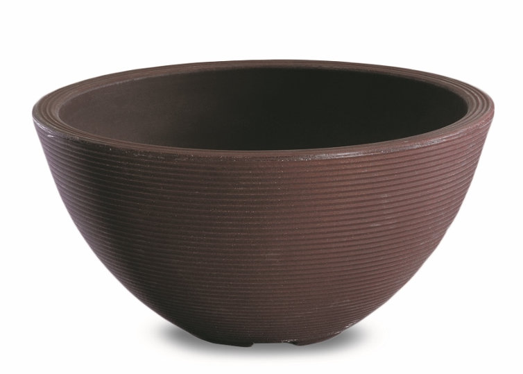 Delano Pot Planter, 13" H x 26" W x 26" D, Slate Gray