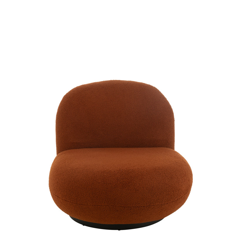 Spring / Summer 2024 Upholstered Slipper Chair, Orange