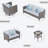 Cedrial Premium All-Weather Wicker 7 - Person Patio Conversation Set with Cushions-1112983898