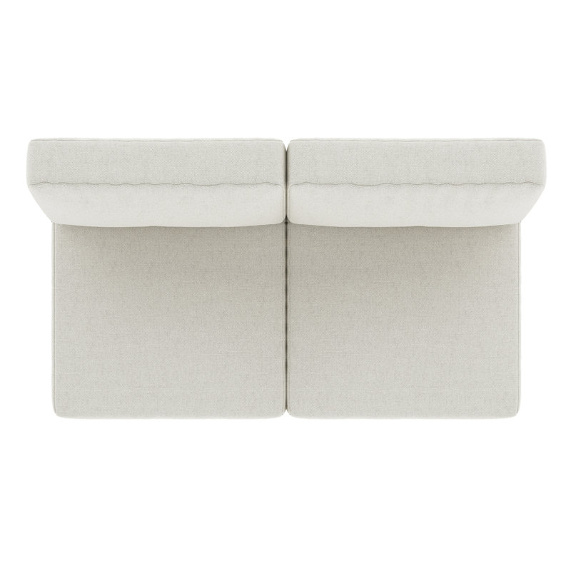 Sunbrella® Outdoor Loveseat Seat / Back Cushion, Sunbrella Bliss Linen