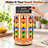 Solid Wood Rotating Snack Rack with Chalkboard
