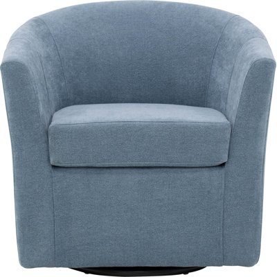 Hansell Upholstered Swivel Barrel Chair