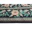 Tapis Lierka fait à la main de style Lierka - noir - vert, 6 pi 2 po x 8 pi 11 po