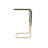 White Quartz C-Shaped Side Table