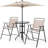 Carrisa 2 - Person Metal Patio Dining Set with Round Table