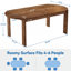 Fir Dining Table with Wood Base