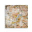 «Aurelius», marbre abstrait et feuille d'or, impression sur verre trempé