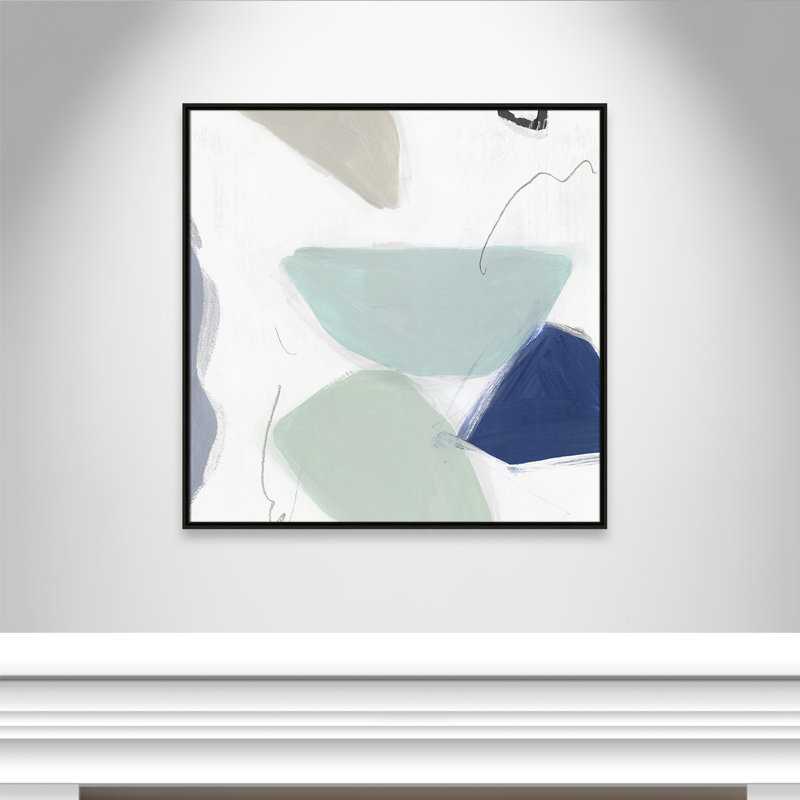 August Eve I - Floater Frame, reproduction d'art sur toile, Espresso, H 37,5 po x l 37,5 po x P 2 po
