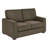 Beaulah Modern Fabric Upholstered Square Arm Loveseat-2097500474