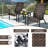 Clarion 2 - Person Patio Dining Set Rectangular Table-1989056035