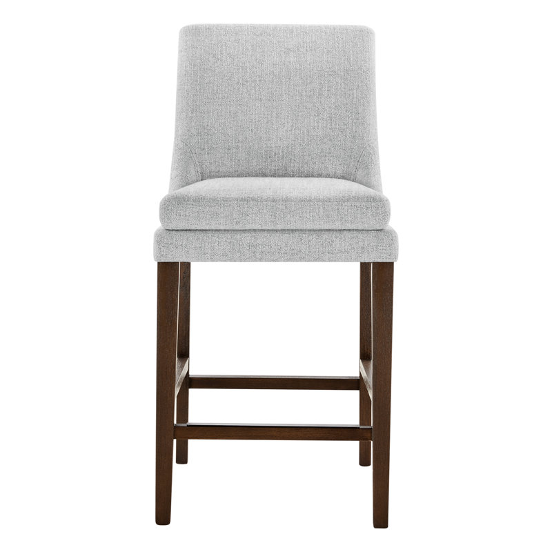 Niara Upholstered Stool, Counter Stool (26” Seat Height), Nathan Grey Heathered