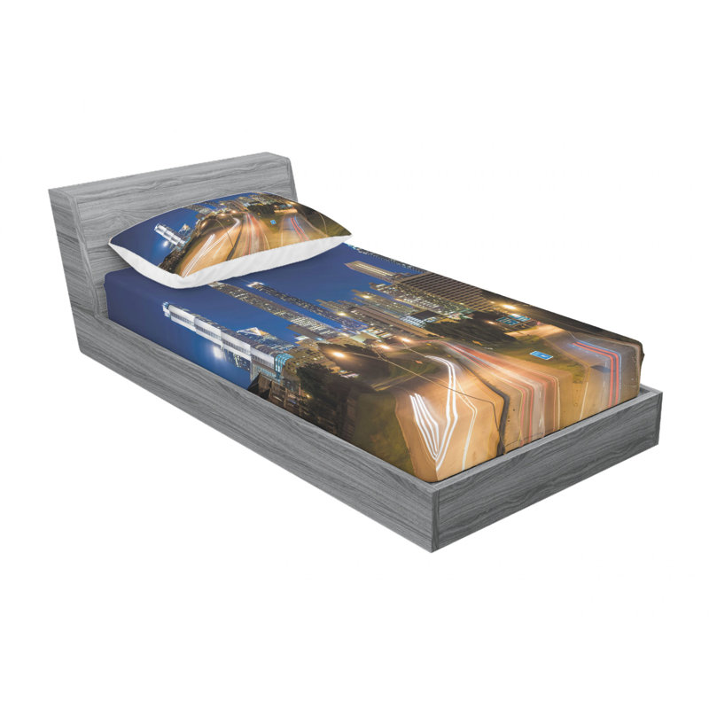 Microfiber Sheet Set, Twin Sheet Set with Fitted Sheet